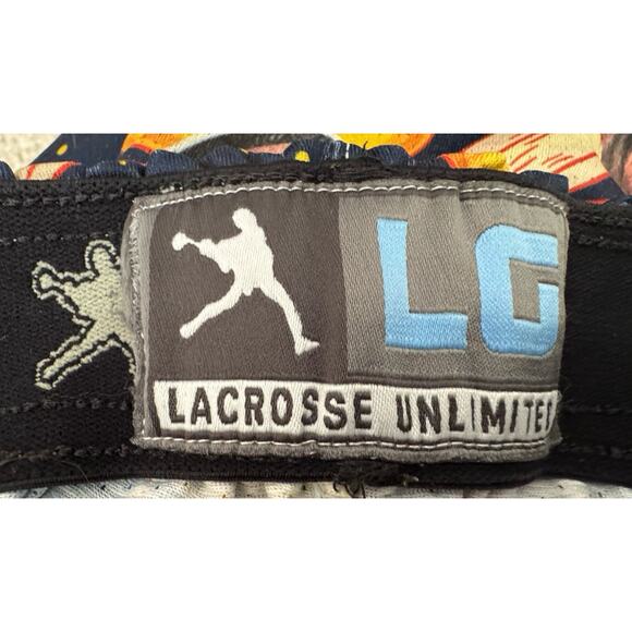 Lacrosse Unlimited Men’s Shorts Large Monkey Banana Print Elastic Waist USA - Picture 5 of 11